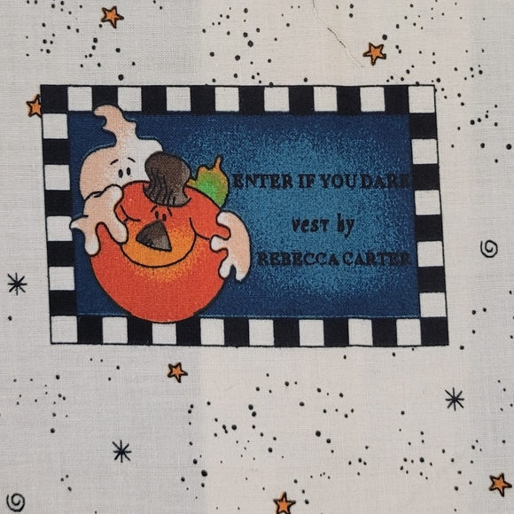 Cut & Sew Vest Fabric Panel ENTER IF YOU DARE - Picture 12 of 16